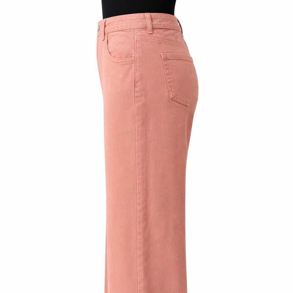 NWOT Peach Cotton Blend Wide-Leg Jeans — Style & Co — Size 14 - Picture 8 of 9